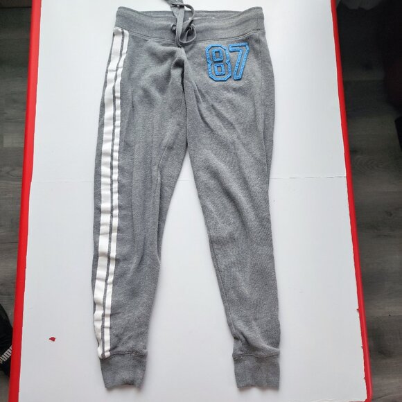 Aeropostale sweatpants / jogger women's size XS grey with graphic design - Picture 1 of 9